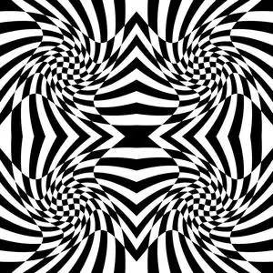 方格的图案与畸变效应照片