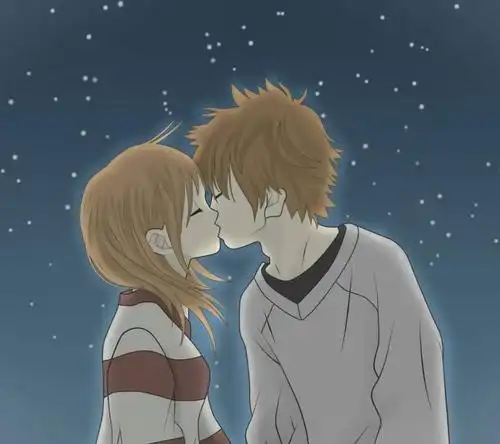 男女亲吻唯美动漫头像