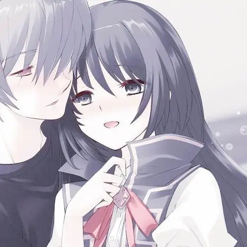 情侣动漫头像情头二次元抱宠情头ks