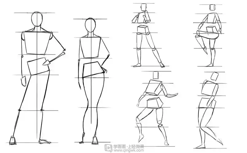 作业:如何学画板绘动漫人物之人体临摹画法与训练技巧 - rh-12-216 邓