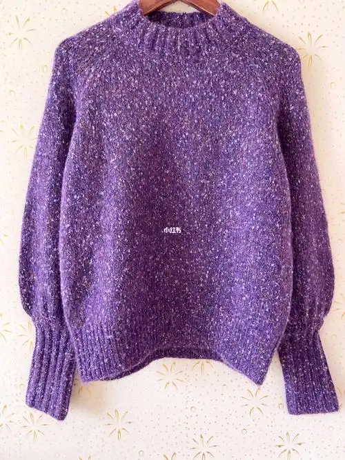 lily丽丽正品m码168米梦幻紫毛衣针织衫