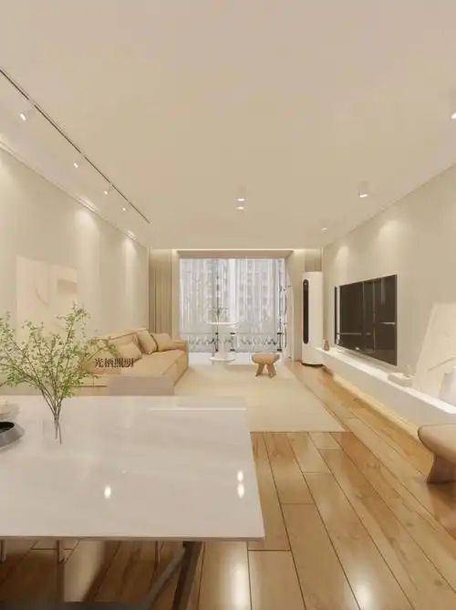 不吊顶无主灯客厅设计效果太让我满意了60