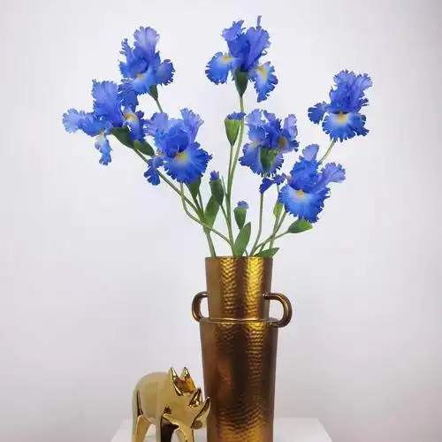 含阳仿真爱丽丝鸢尾花客厅卧室装饰花艺影楼摄影婚礼3d打印爱丽丝