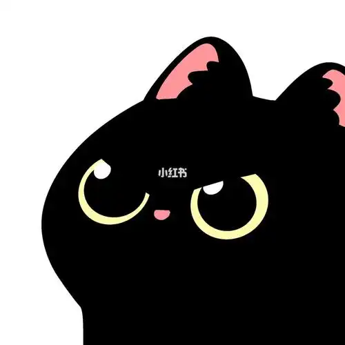 情侣头像分享凶巴巴的小黑猫