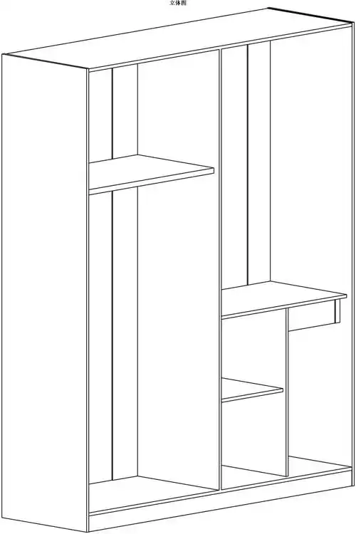 2,本外观设计产品的用途:本外观设计产品用作家居的柜子;3,本外观设计