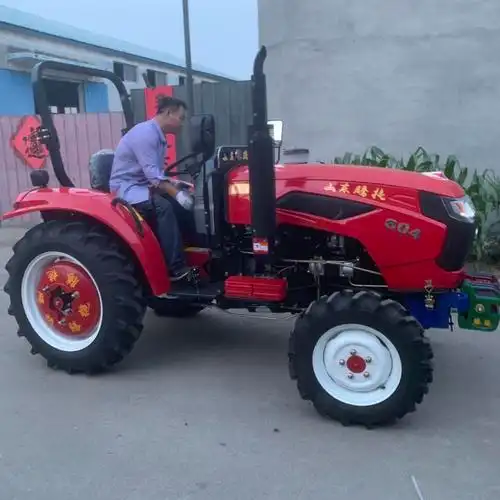果树低矮四轮拖拉机小型32马力四轮拖拉机果树低矮型四轮犁田机图片