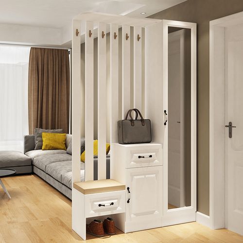 客厅玄关柜家用门口进门鞋柜一体靠墙屏风隔断柜柜子入户实木定制