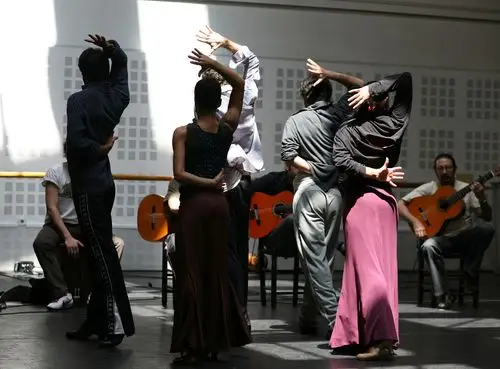 rehearsal ballet nacional de espa09a, director jos antonio