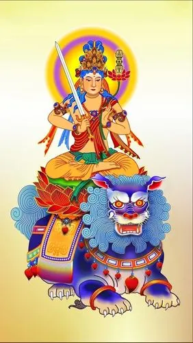 南无大势至菩萨佛画图片