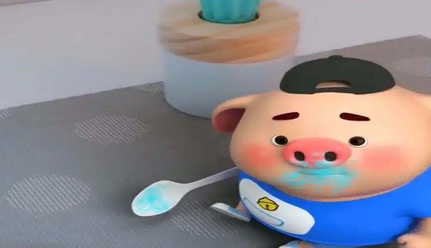 猪小屁承认自己没有脑子小表情可以当壁纸了好喜欢猪小屁