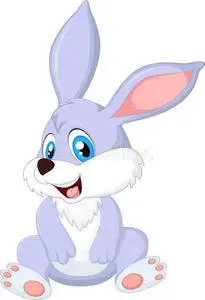 可爱的卡通兔子照片