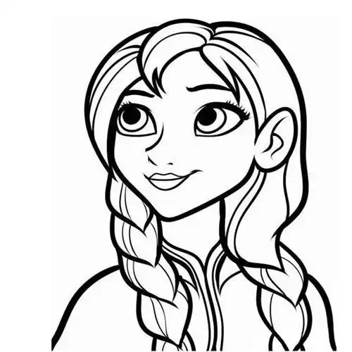 冰雪奇缘安娜简笔画
