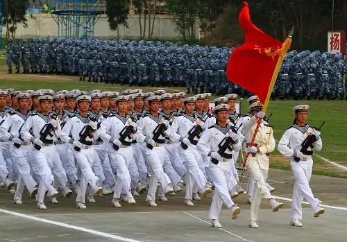 中国海军陆战队举行成立30周年庆典活动