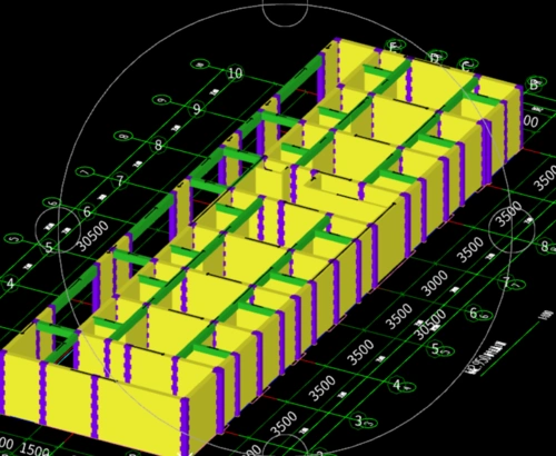 黄色是墙绿色是非框架梁砖混结构请问墙顶无梁的部分需要设置圈梁吗