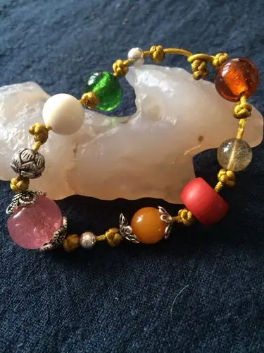 佛家七宝手串 漂亮的色彩打扮夏日的风景