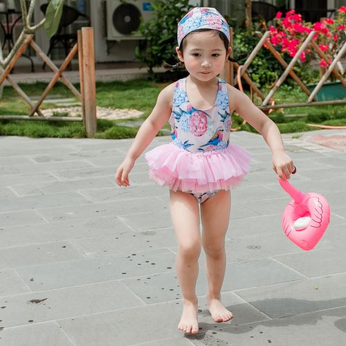 女童泳衣小童纱裙公主蛋糕裙式可爱比基尼走秀泳衣裤