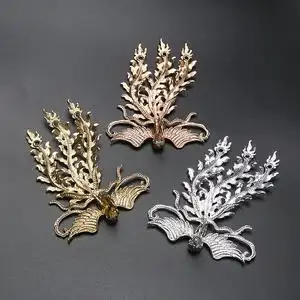 合金凤凰配件 diy古风发簪发冠材料手工制作头饰饰品配件装饰