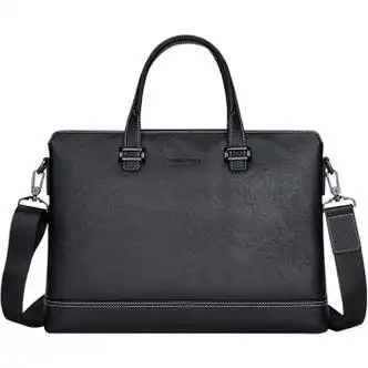 williampolo英皇保罗品牌公文包男士商务大容量真牛皮手提包男包单肩