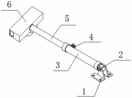 一种用于土地资源管理展示装置的角度调节伸缩杆的制作方法