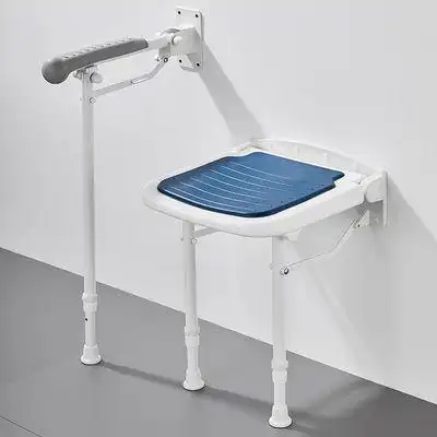 浴室折叠淋浴座椅卫生间壁挂式防滑老年人孕妇厕所洗澡凳子手机支架