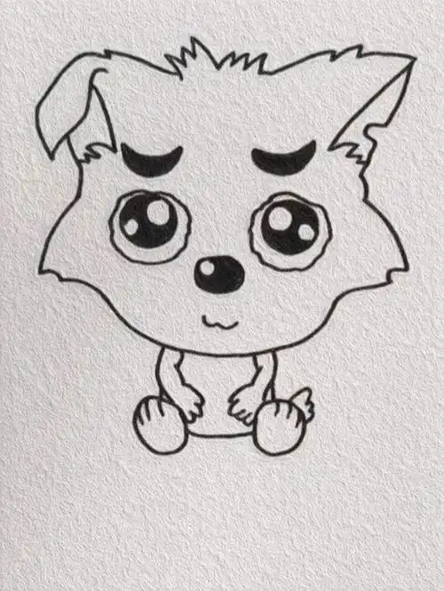 简笔画是小灰灰呀附步骤