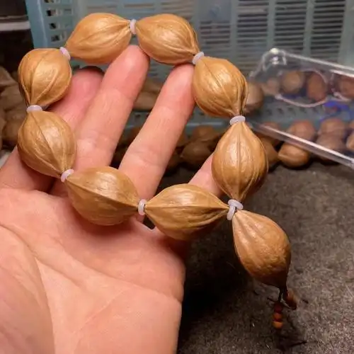 橄榄核手串大梅林铁头核橄榄核雕四花铁核鲨鱼鹰嘴鲨鱼背原皮手串