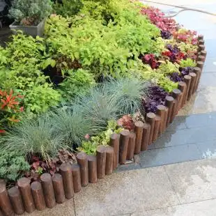 木围栏庭院护栏碳化防腐木篱笆花园隔断菜园阳台木质栅栏户外装饰