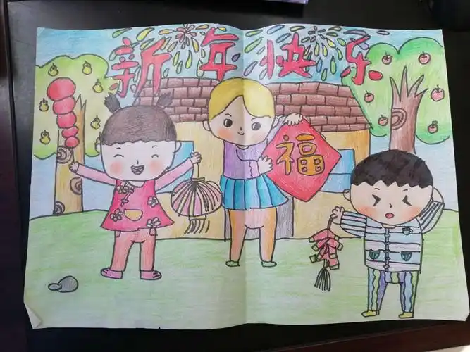 山小二年级三班《年画》优秀作品展