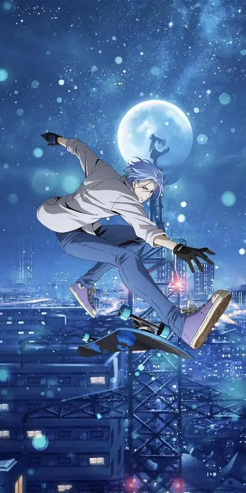 《无限滑板》驰河兰加,全面屏壁纸,天然呆是坠牛的