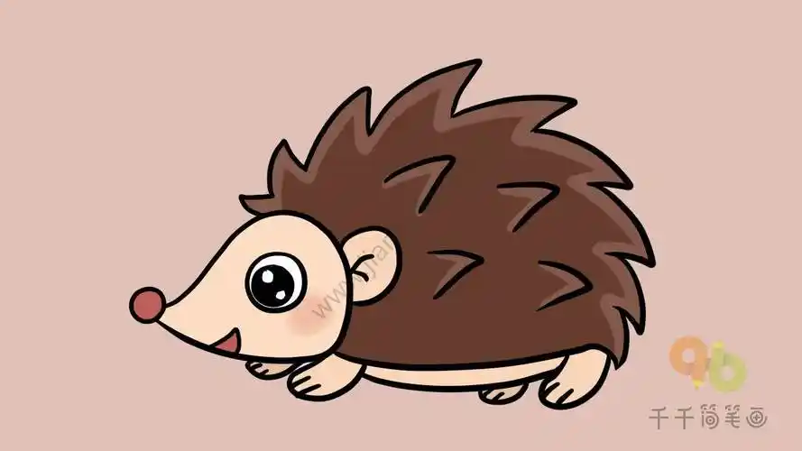 刺猬简笔画 刺猬简笔画 儿童画