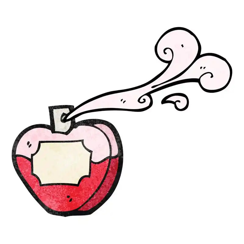 香水,向量,在白色背景上的卡通香水