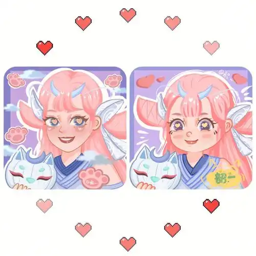 手绘头像貂蝉猫影幻舞