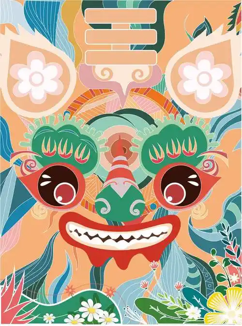 生肖虎插画设计 - 鱼小小 - 原创作品 - 视觉中国(shijueme)