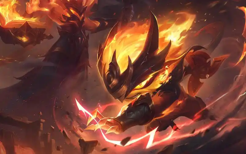 【英雄联盟手游】贪玩的火灵 奈落之炎 凯南