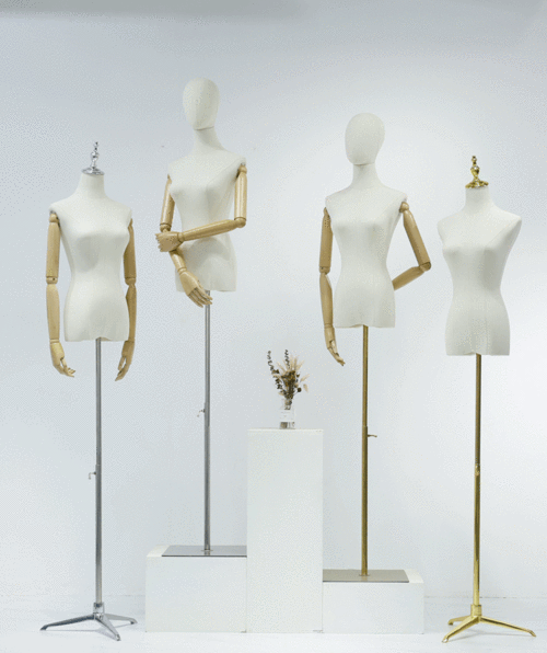 服装店模特道具女装橱窗半全身人台衣服展示架假人体婚纱模特架子