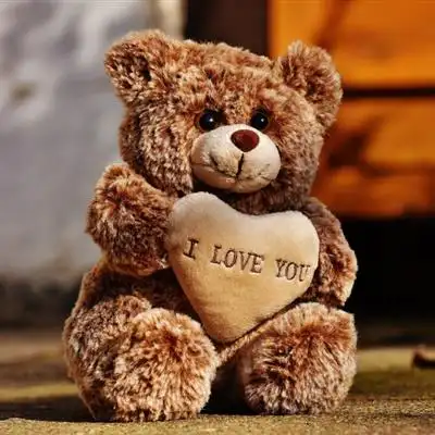 可爱毛绒熊头像可爱的玩具熊图片