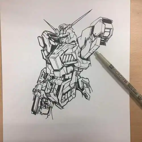 机动战士高达独角兽|插画|创作习作|卷马斯 - 原创作品 - 站酷 (zcool