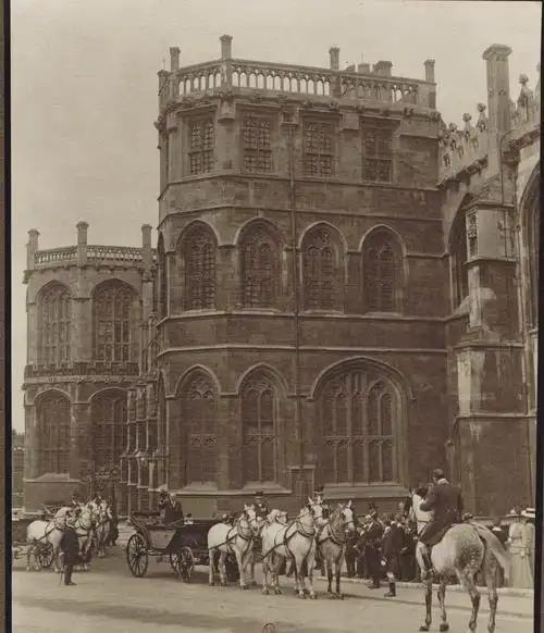 历史老照片:1913年法国总统访问英国