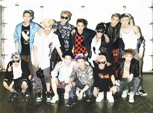谁有exo12人的团体照,越多越好,求图