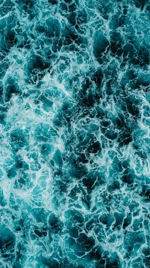 大海海浪鸟瞰图