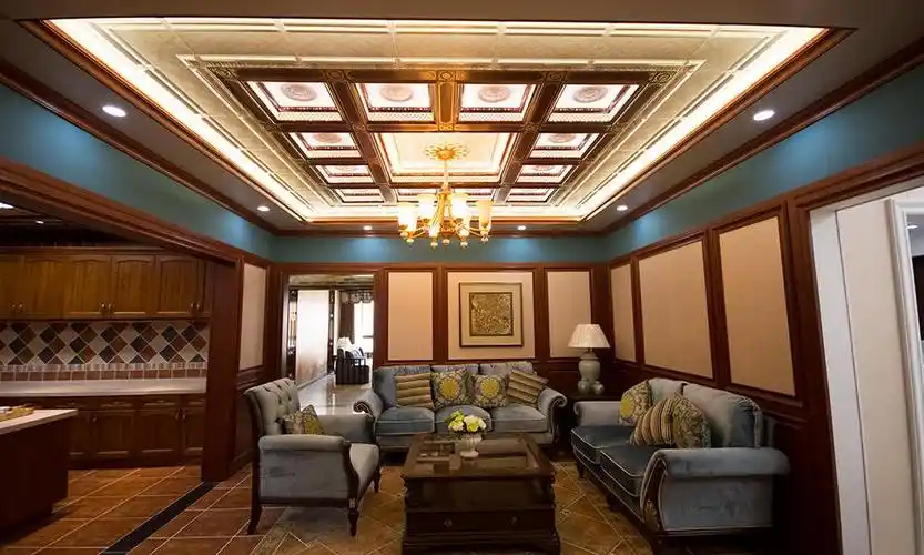 爱尔菲客厅集成吊顶装修效果图