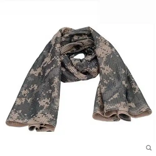 铺路鹰户外特种兵战术围巾 男女军迷迷彩方巾围脖 丛林伪装网巾 acu