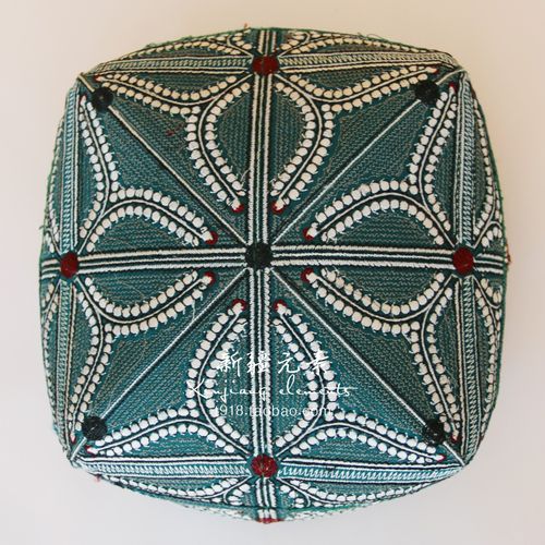 新疆民族风情特色维吾尔族花帽男士款绣花四角帽手工艺品舞蹈帽子