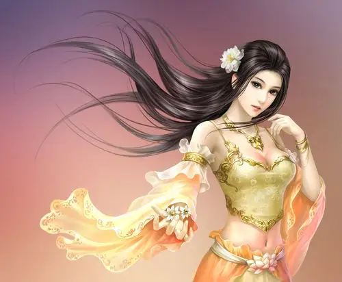 游戏加载页面美女