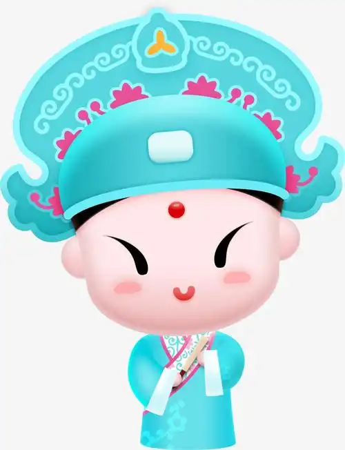 国粹京剧q版卡通精致小生