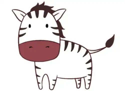 可爱斑马简笔画教程步骤简单又漂亮斑马简笔画怎么画