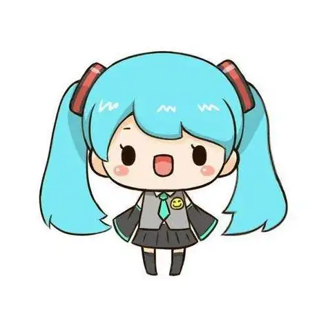 q版初音未来手绘简笔画图片简笔画手绘头像q版可爱女生q版人物简笔画