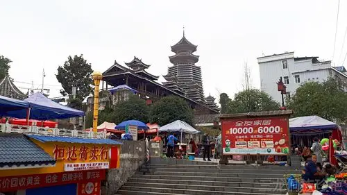 贵州黔东南侗乡之都黎平县城内一日游