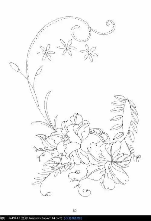 藤蔓植物花朵简笔画 第1页