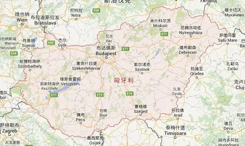 匈牙利地图匈牙利首都地图匈牙利热门城市地图
